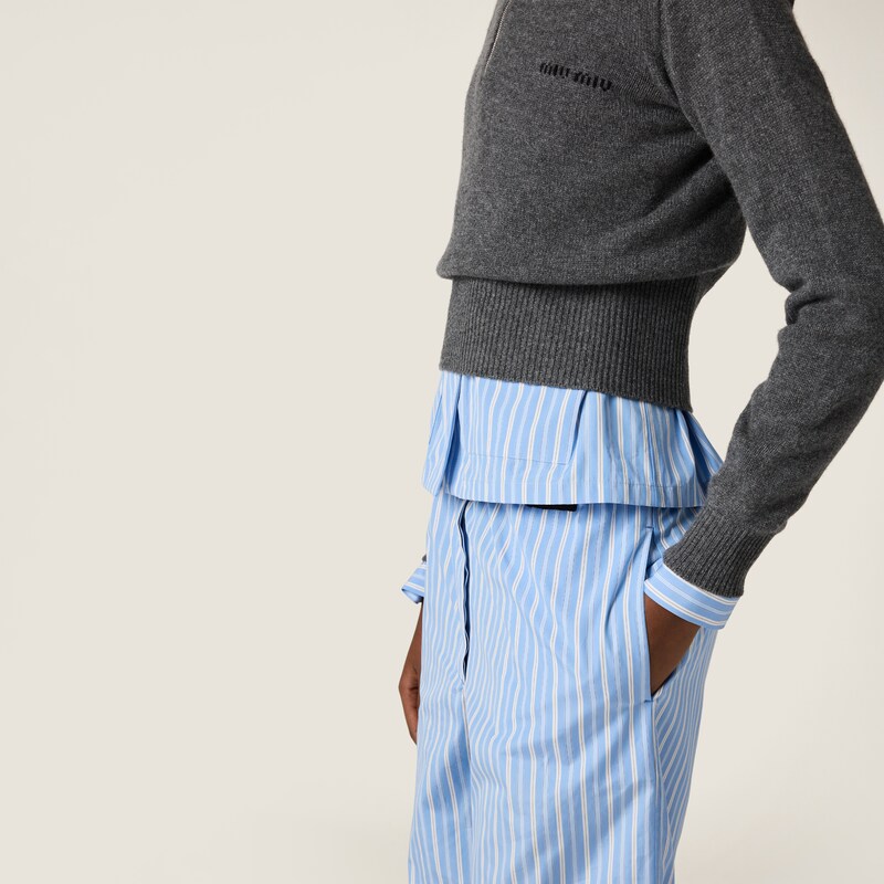 Cashmere half-zipper sweater