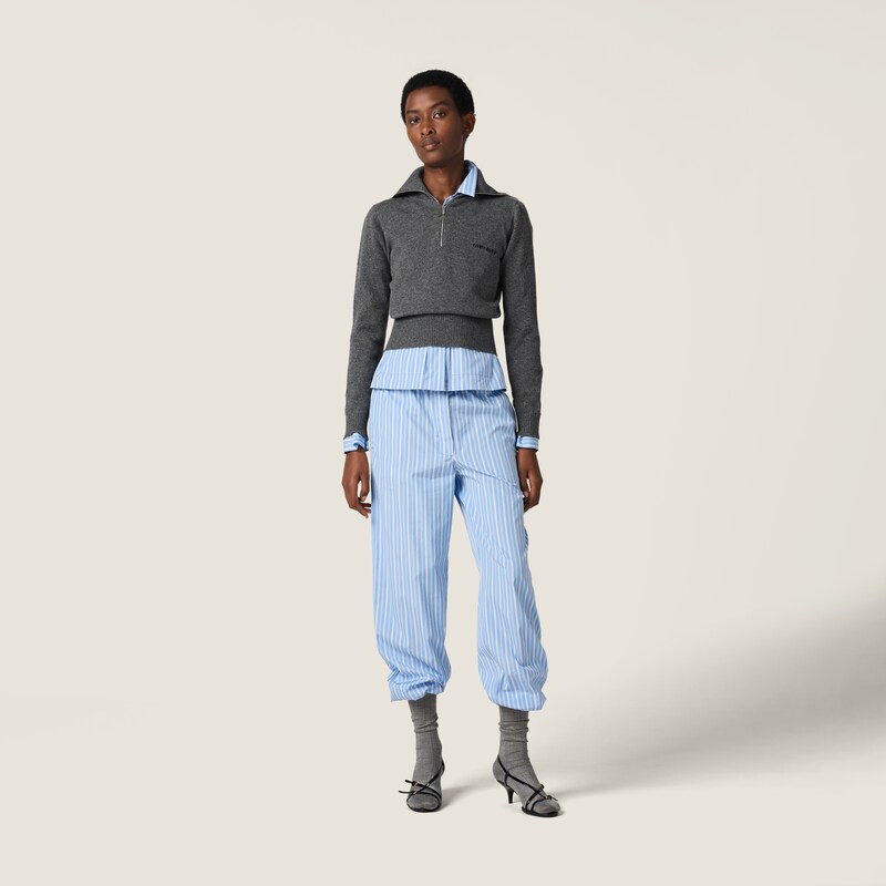Cashmere half-zipper sweater