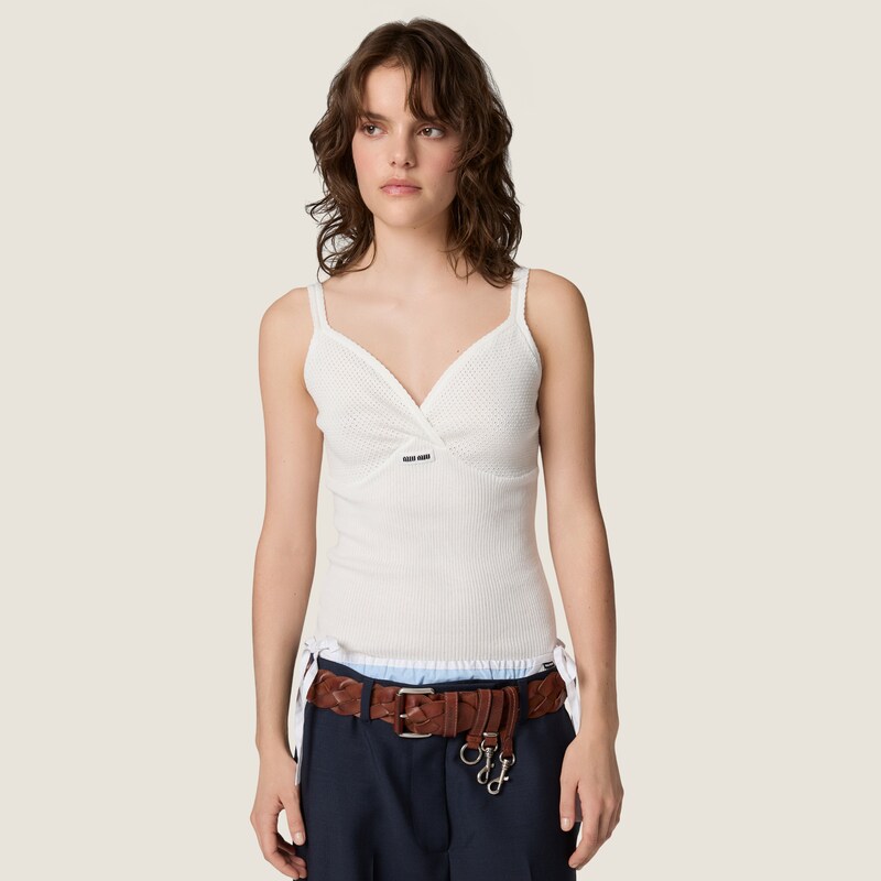 Cotton knit top