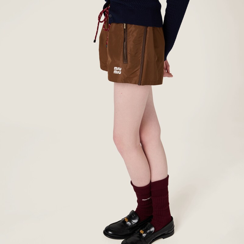 Technical fabric shorts