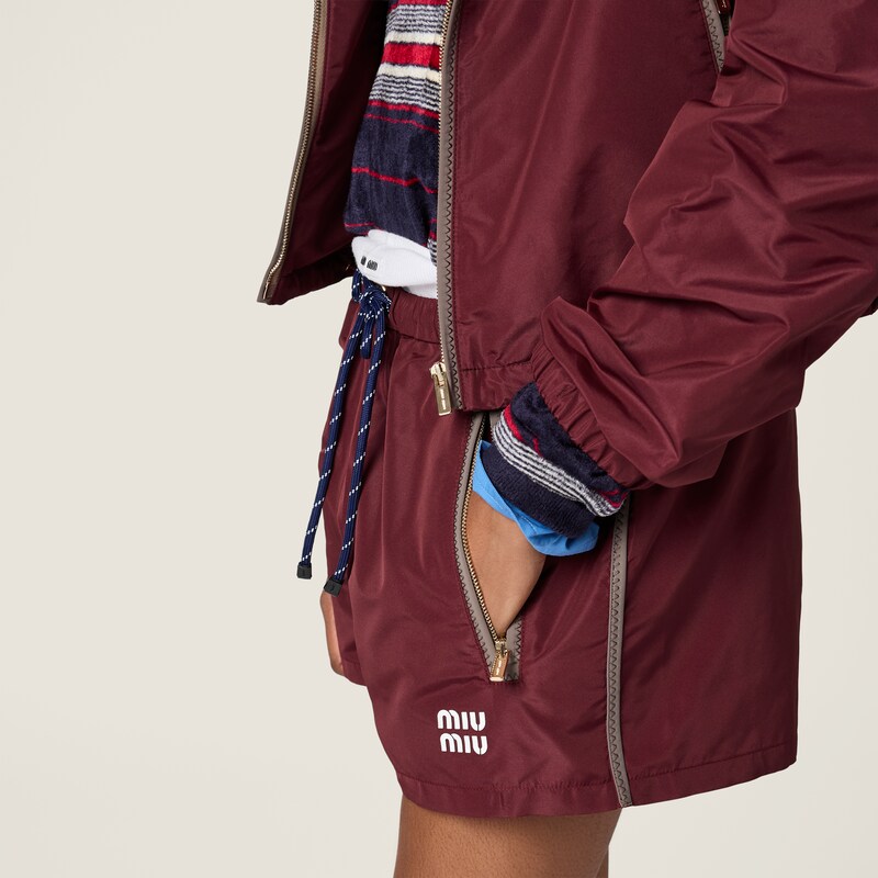 Technical fabric shorts