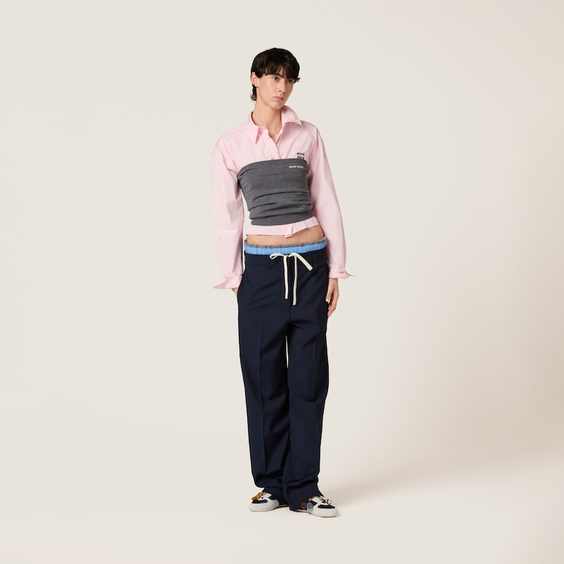 Superfine wool pants