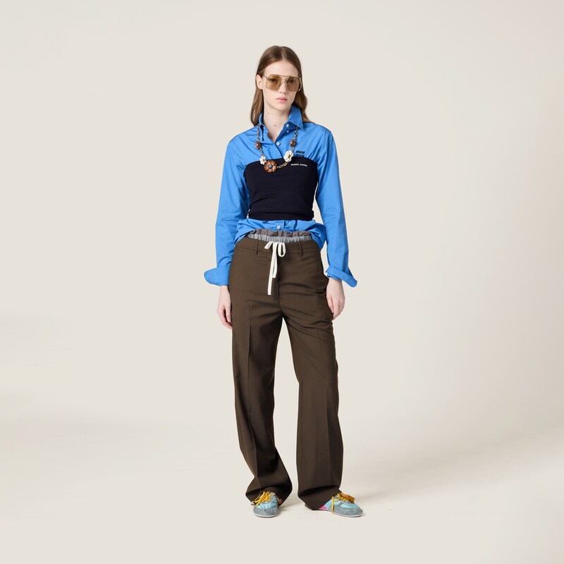 Superfine wool pants
