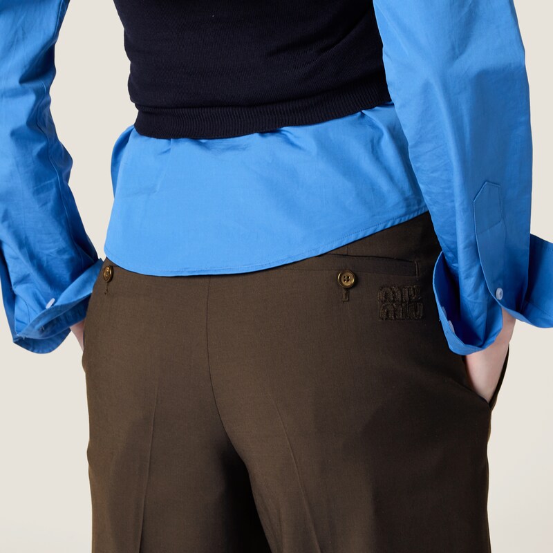Superfine wool pants