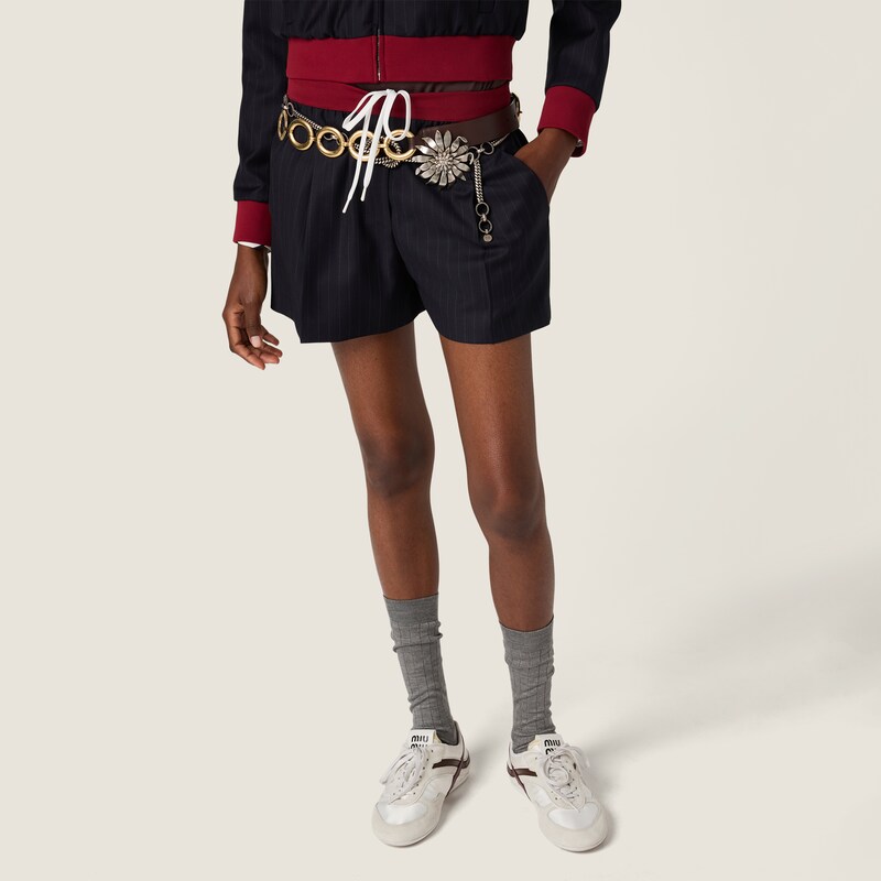 Pinstripe shorts