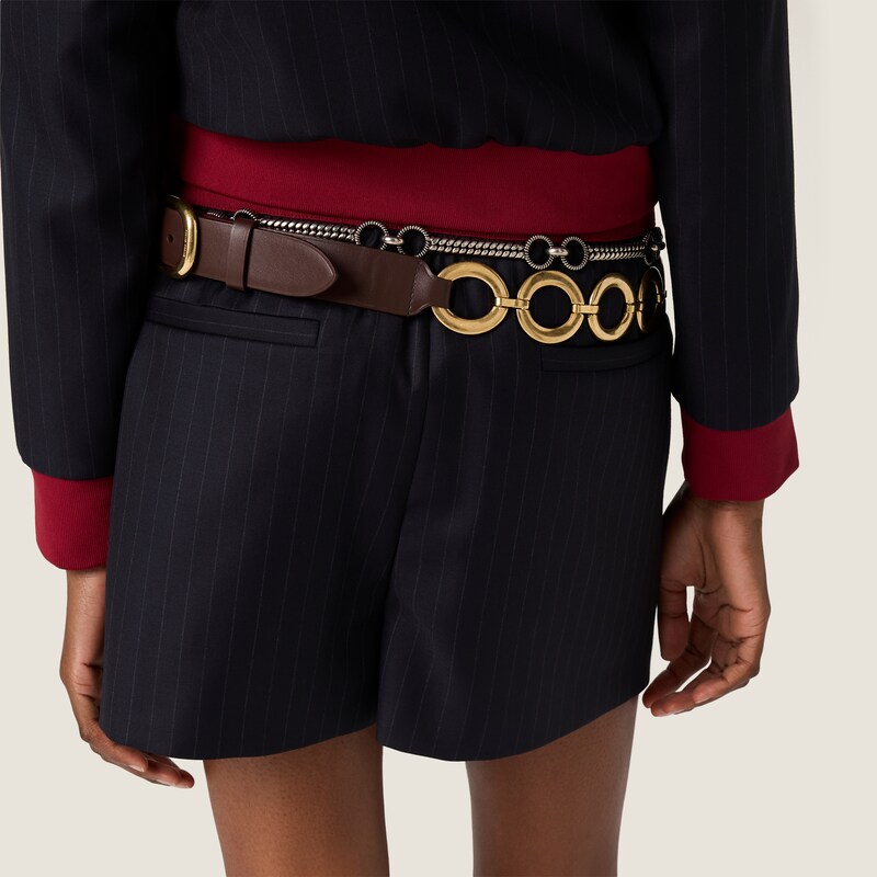 Pinstripe shorts