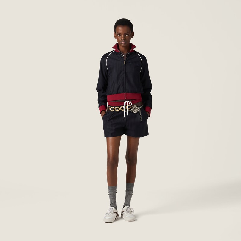 Pinstripe shorts