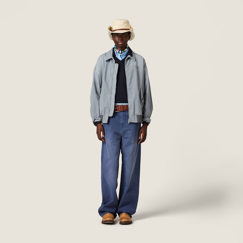 Garment-dyed twill pants