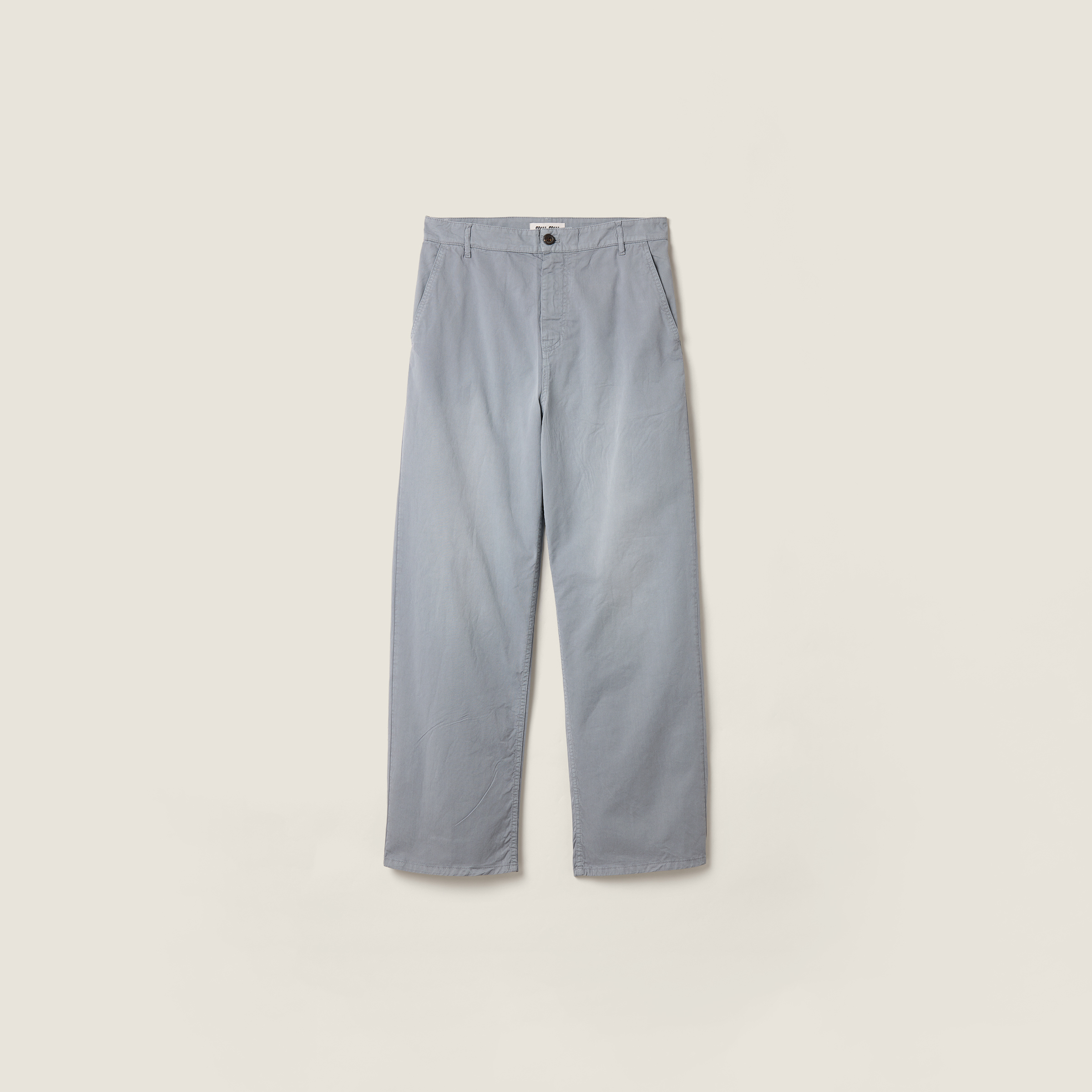 Garment-dyed twill pants