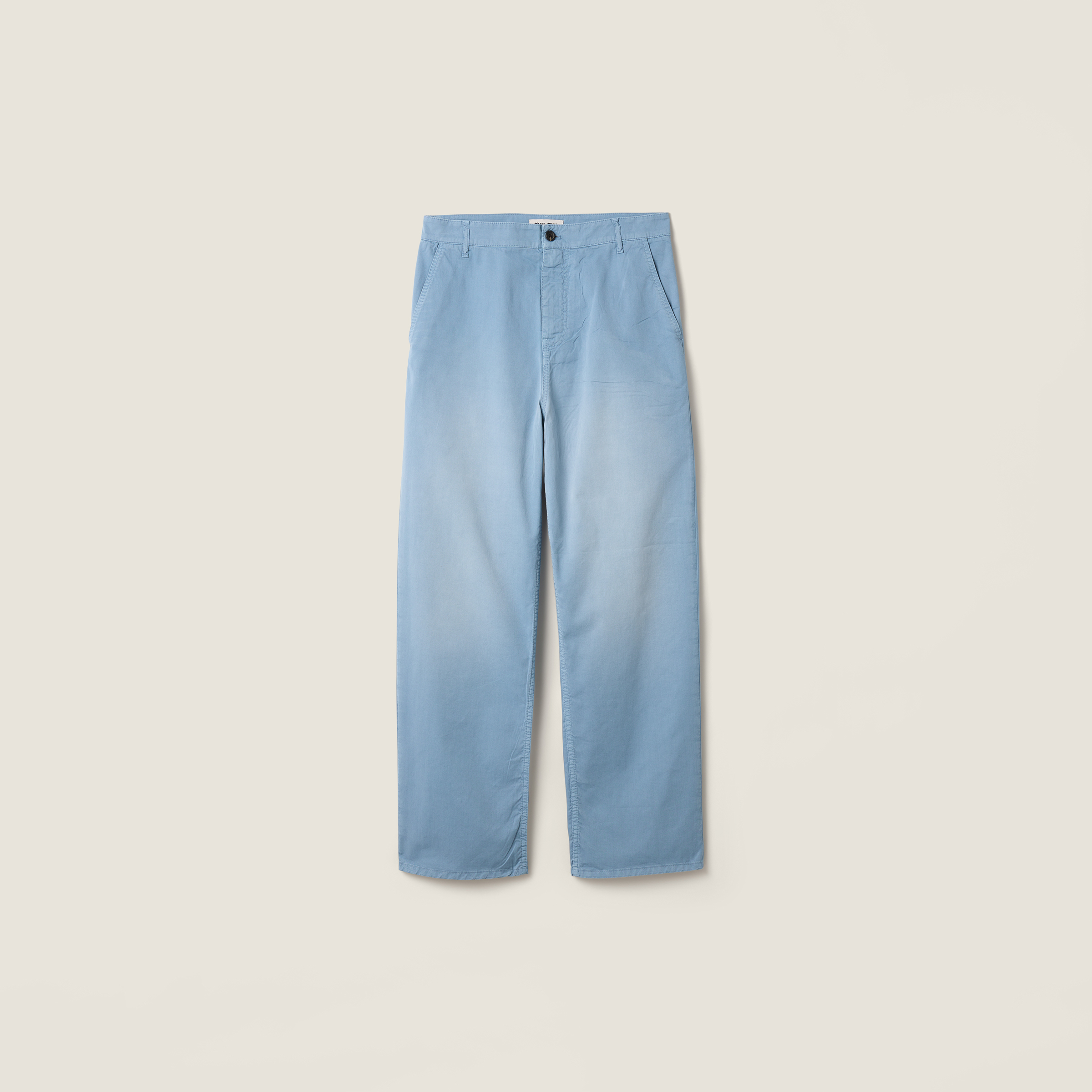 Garment-dyed twill pants