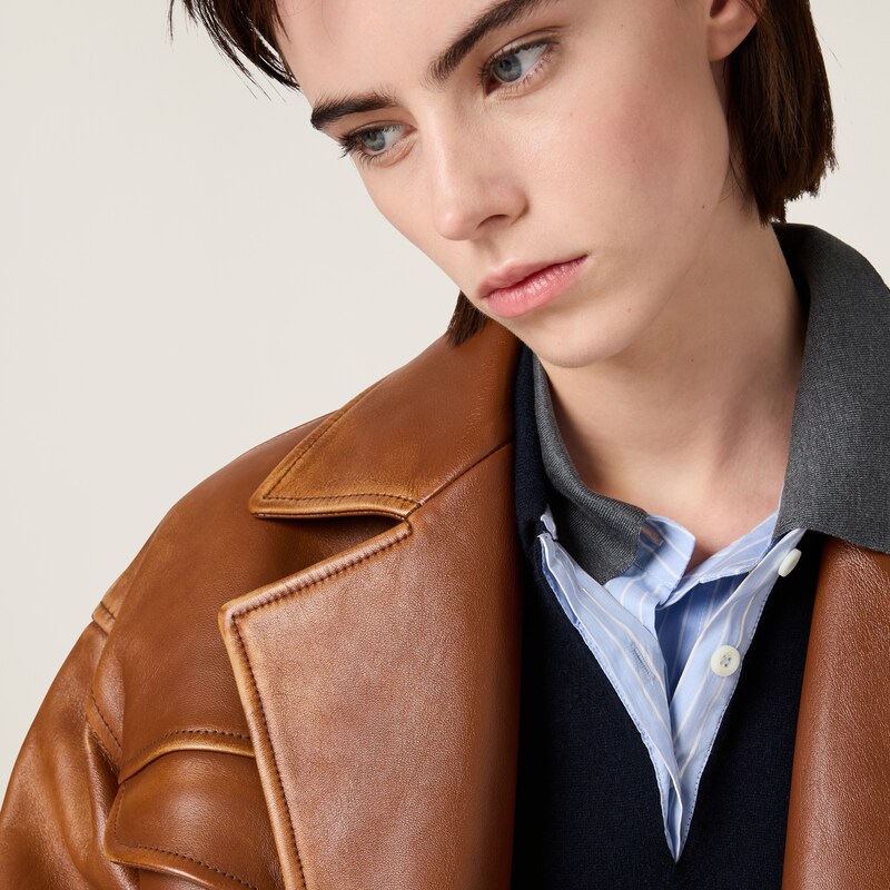 Nappa leather jacket