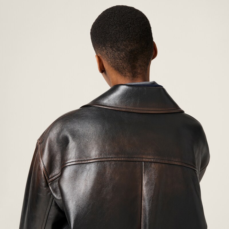 Nappa leather jacket