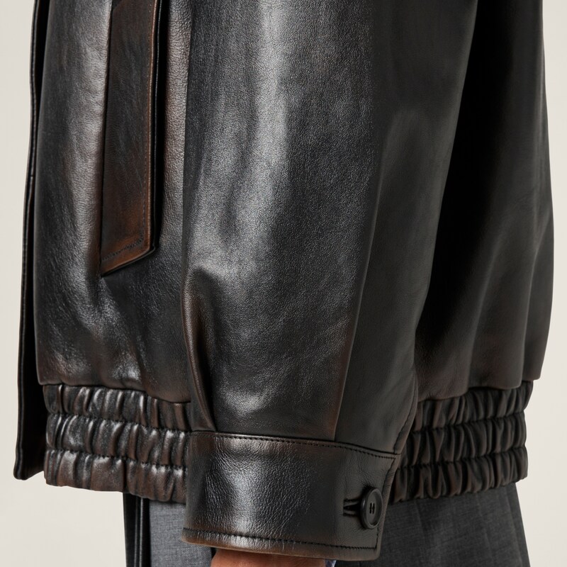 Nappa leather jacket