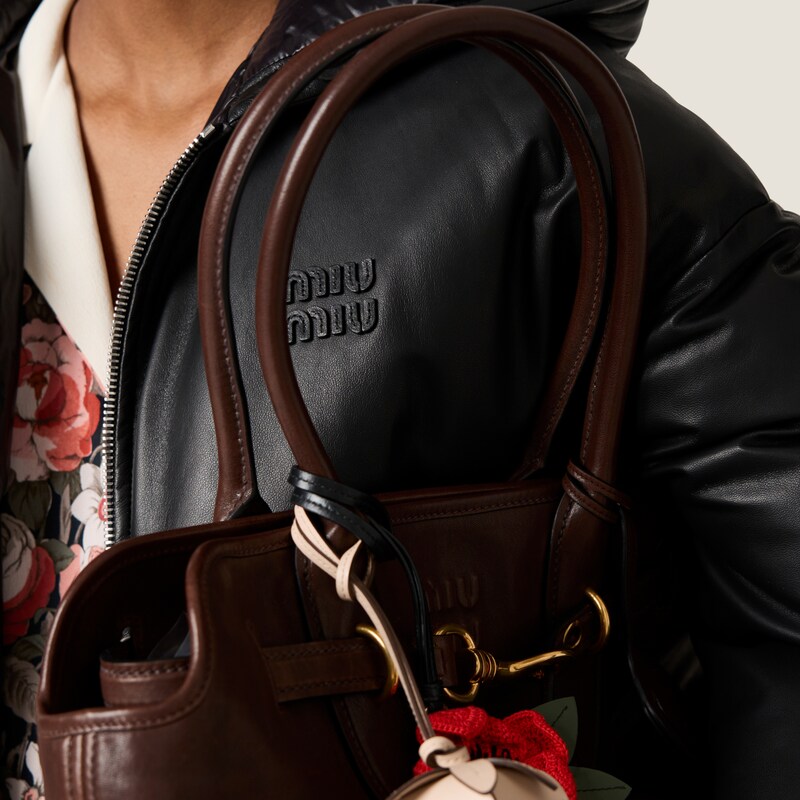 Padded nappa leather jacket