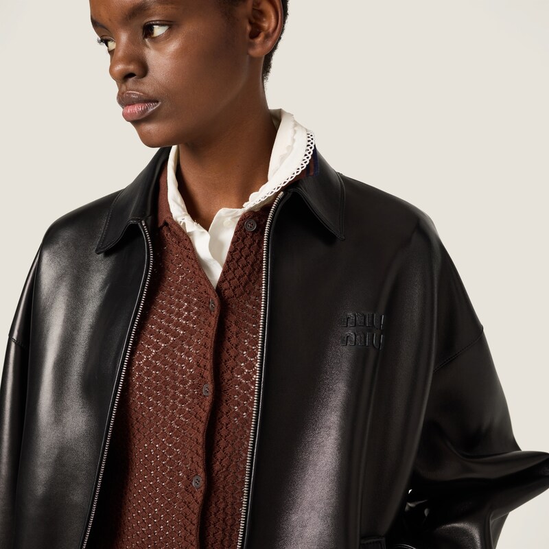 Plongé nappa leather jacket