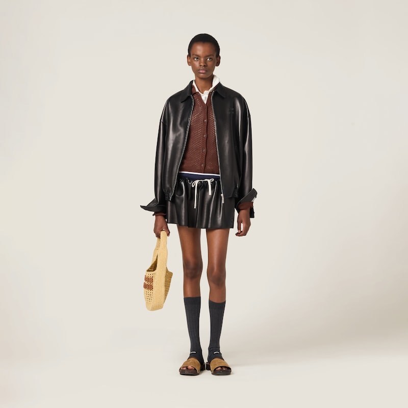 Plongé nappa leather jacket