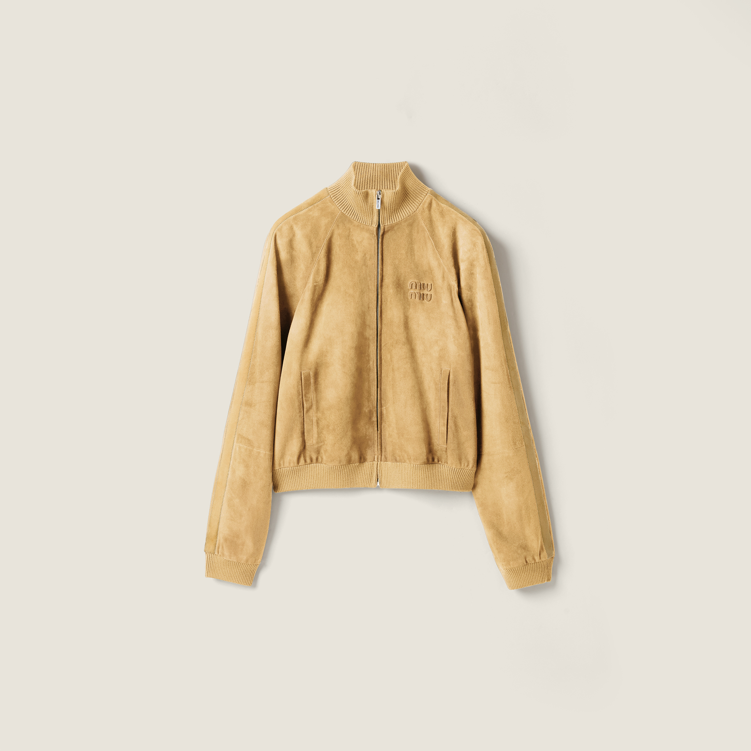 Waxed suede jacket