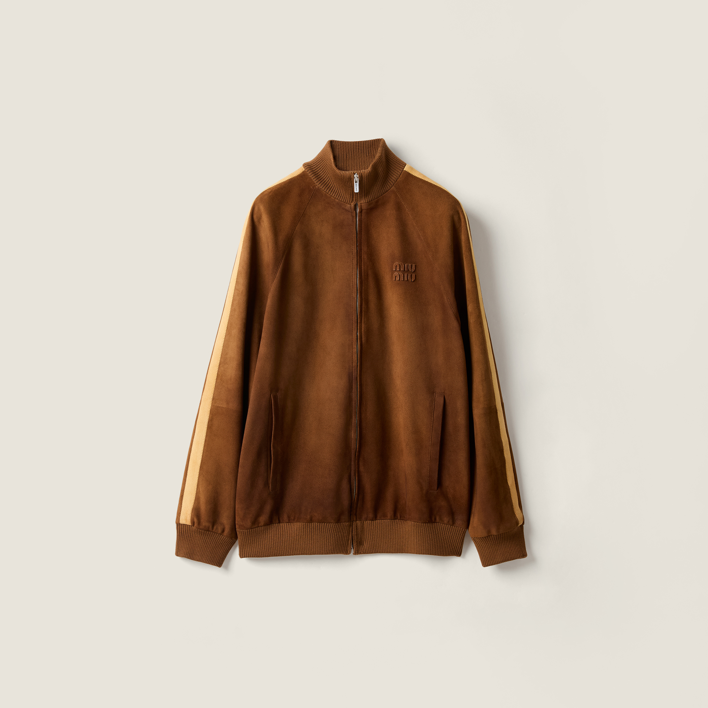 Waxed suede jacket