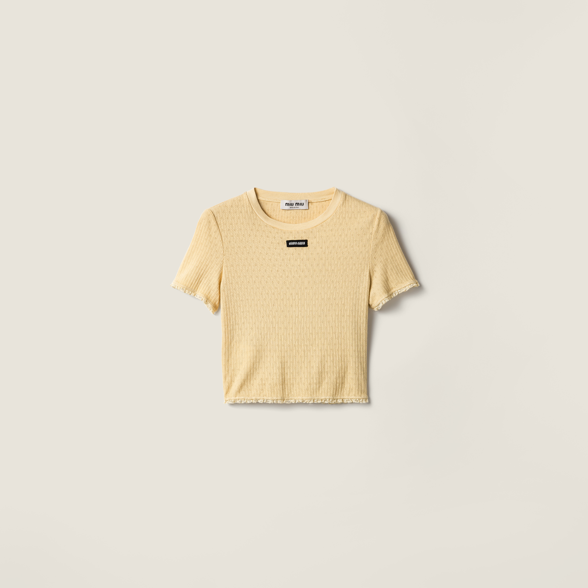 Garment-dyed cotton top