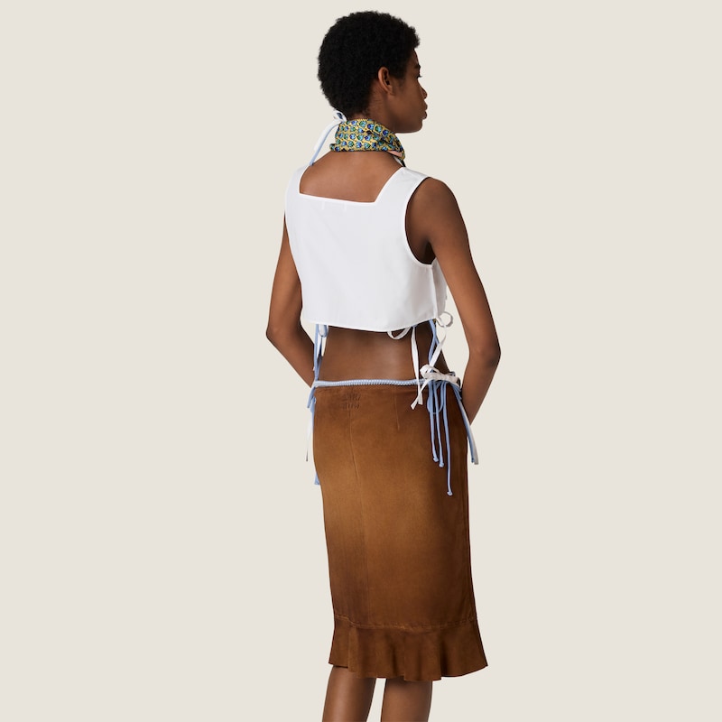 Poplin crop top