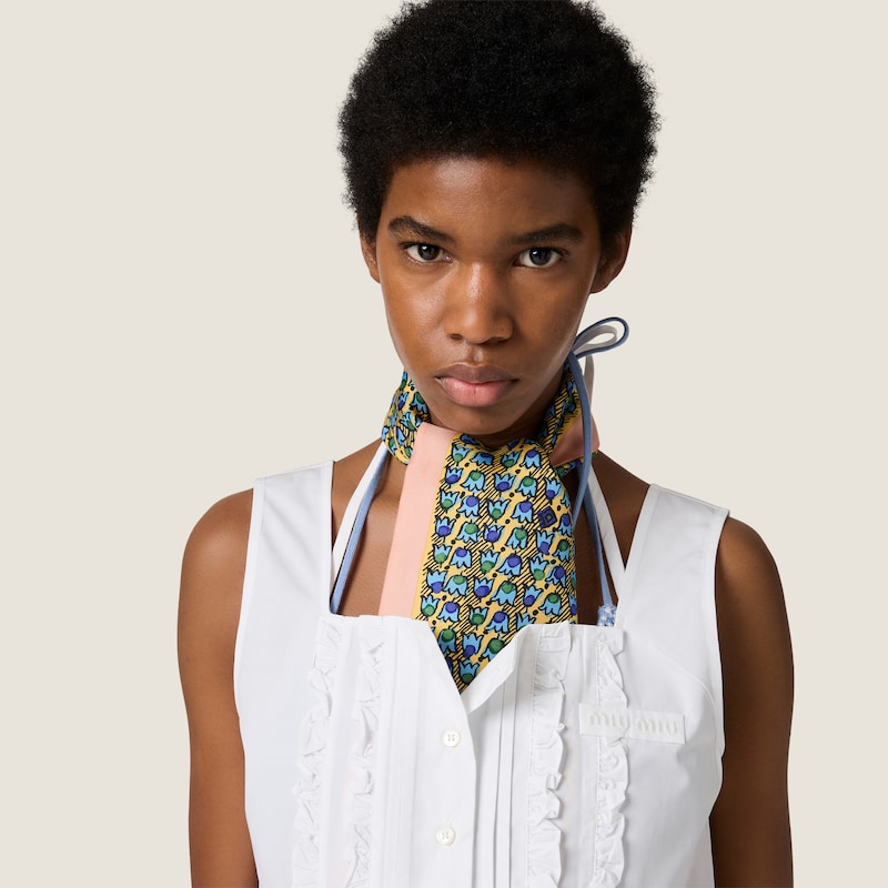 Poplin crop top