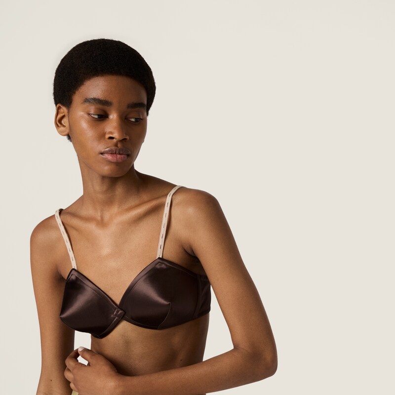 Satin bra