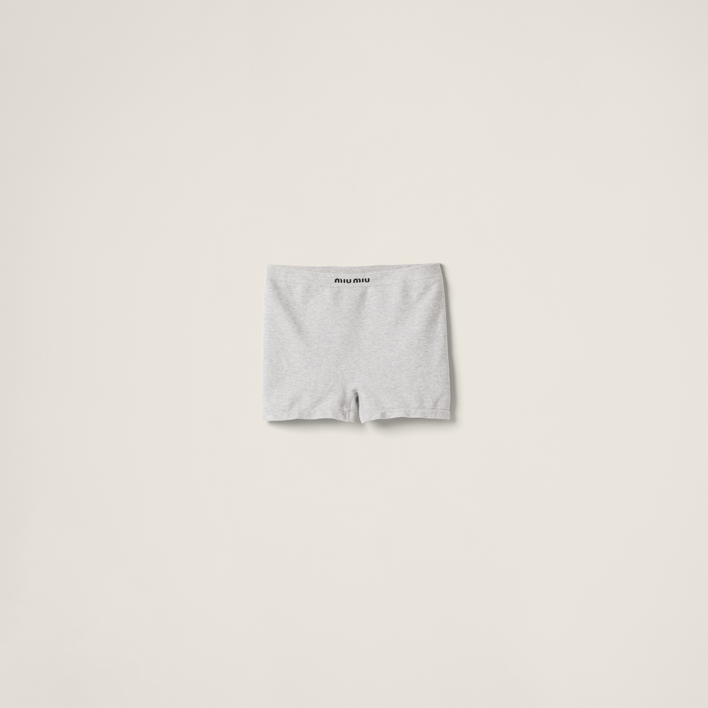 Seamless mélange knit boxer shorts